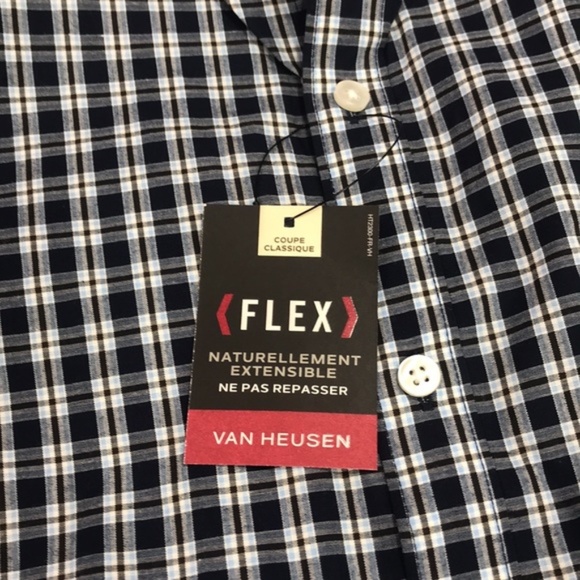 VAN HEUSEN Classic-Fit Gingham Flex Shirt - Picture 3 of 7